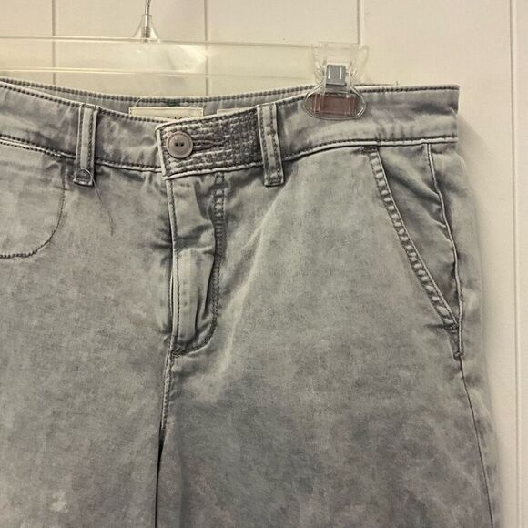 Chino by Anthropologie Women’s 28 Relaxed Gray Mom Style Shorts Stretch - Picture 2 of 12